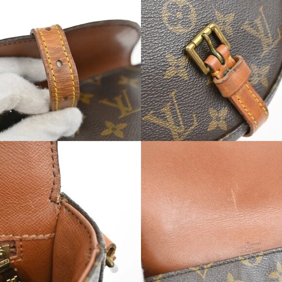 LOUIS VUITTON Chantilly PM Shoulder Bag Monogram Leather Brown - Picture 9 of 16